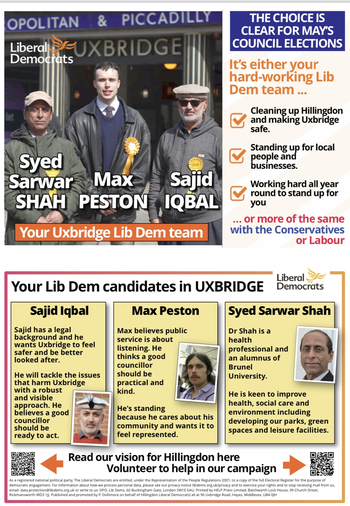 Thumbnail of leaflet from Sajid Iqbal