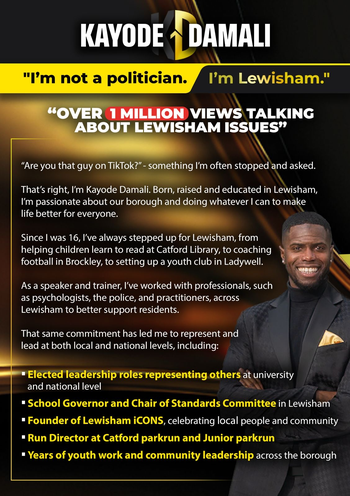 Thumbnail of leaflet from Kayode Damali