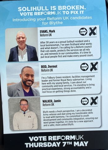 Thumbnail of leaflet from Mark Evans