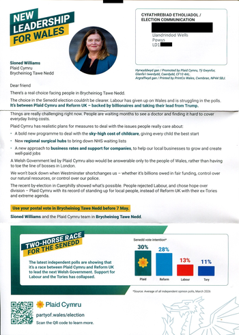 Thumbnail of leaflet from Sioned Ann Williams