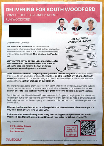 Thumbnail of leaflet from Robert John Newman