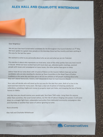 Thumbnail of leaflet from Alex Hall