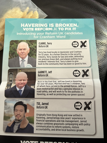Thumbnail of leaflet from Jeff Garnett