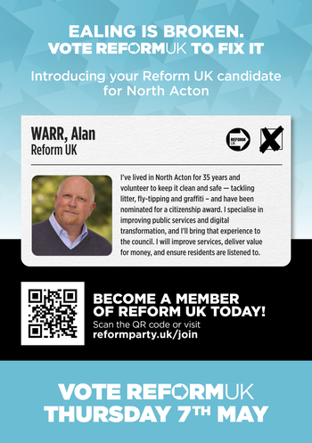 Thumbnail of leaflet from Alan Warr