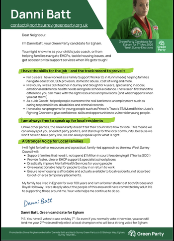 Thumbnail of leaflet from Danni Batt