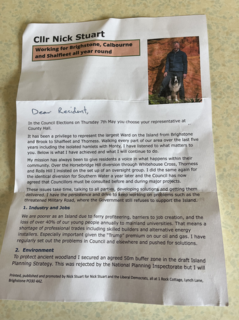 Thumbnail of leaflet from Nick Stuart