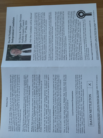 Thumbnail of leaflet from David Nettleton