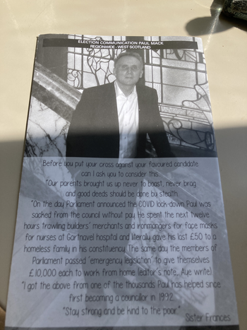 Thumbnail of leaflet from Paul Mack