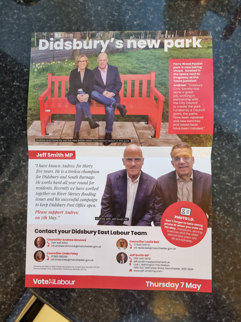 Thumbnail of leaflet from Andrew Simcock