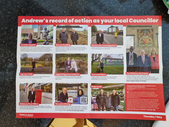Thumbnail of leaflet from Andrew Simcock