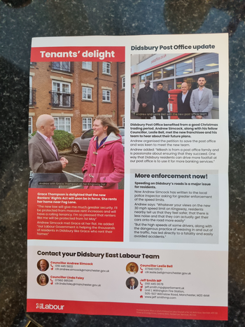 Thumbnail of leaflet from Andrew Simcock