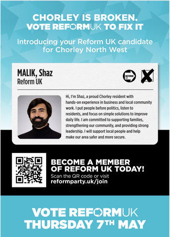 Thumbnail of leaflet from Shaz Malik