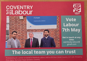 Thumbnail of leaflet from Jim Lorimer