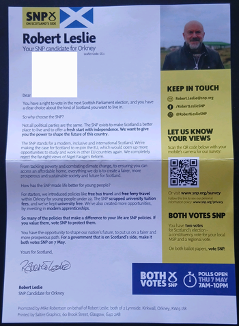 Thumbnail of leaflet from Robert Fraser Leslie