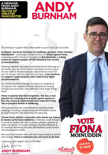 Thumbnail of leaflet from Fiona Moinuddin