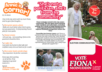 Thumbnail of leaflet from Fiona Moinuddin