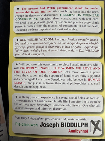 Thumbnail of leaflet from Joseph Anthony Biddulph