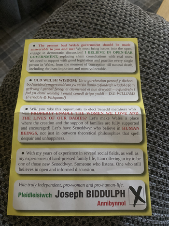 Thumbnail of leaflet from Joseph Anthony Biddulph