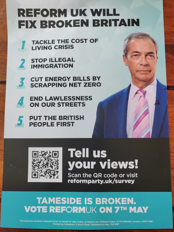 Thumbnail of leaflet from Jake Frater