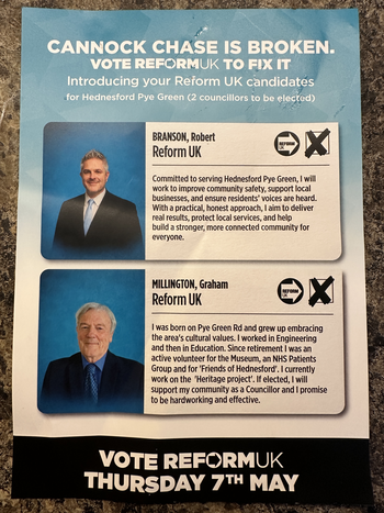 Thumbnail of leaflet from Robert Arron Branson