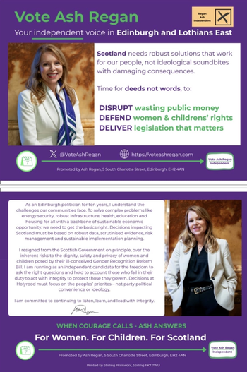 Thumbnail of leaflet from Ash Regan