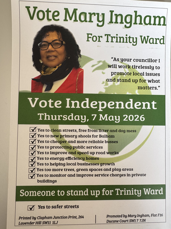 Thumbnail of leaflet from Mary Ingham