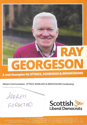 Thumbnail of leaflet from Ray Georgeson