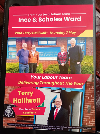 Thumbnail of leaflet from Terence William Halliwell