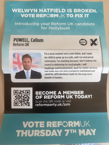 Thumbnail of leaflet from Callum Powell