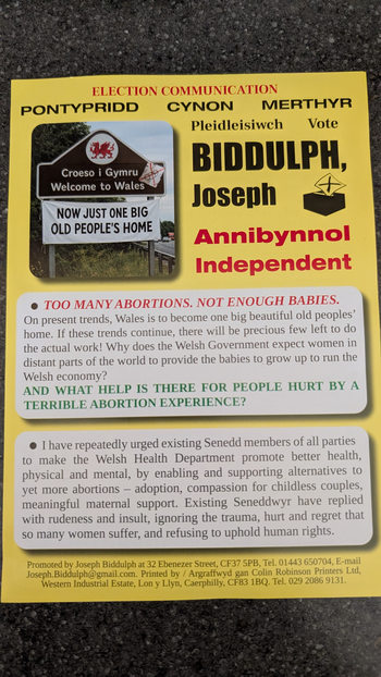 Thumbnail of leaflet from Joseph Anthony Biddulph