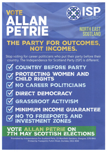 Thumbnail of leaflet from Allan Petrie