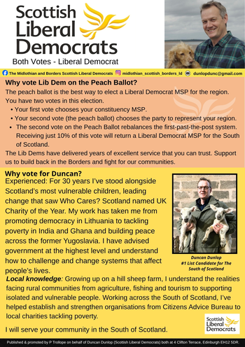 Thumbnail of leaflet from Duncan Angus Melville Dunlop