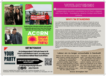 Thumbnail of leaflet from Jay Singh
