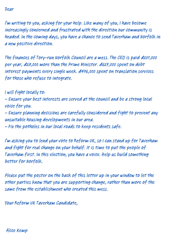 Thumbnail of leaflet from Alice Kemp