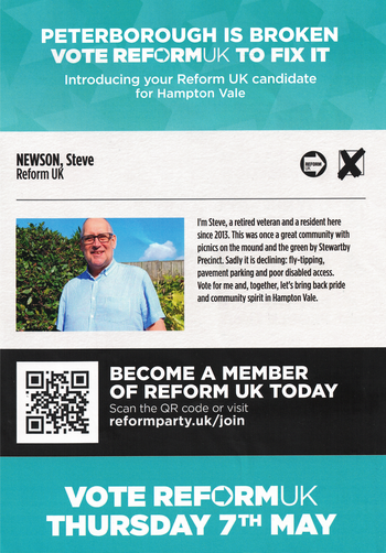 Thumbnail of leaflet from Steve Newson