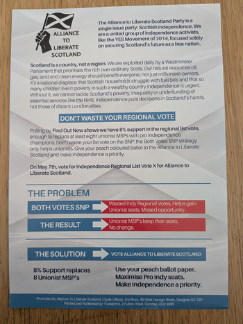Thumbnail of leaflet from Craig John Murray