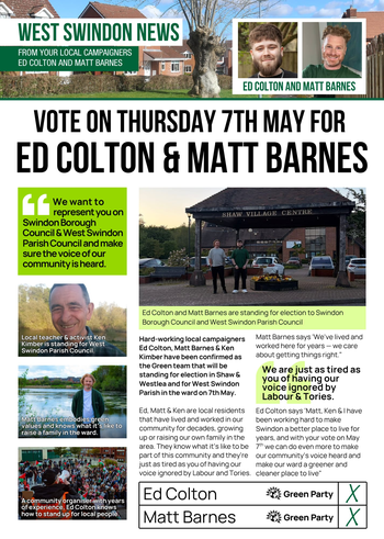 Thumbnail of leaflet from Matt Barnes