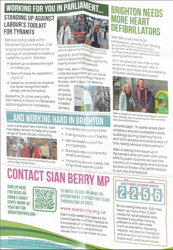 Thumbnail of leaflet from Siân Berry