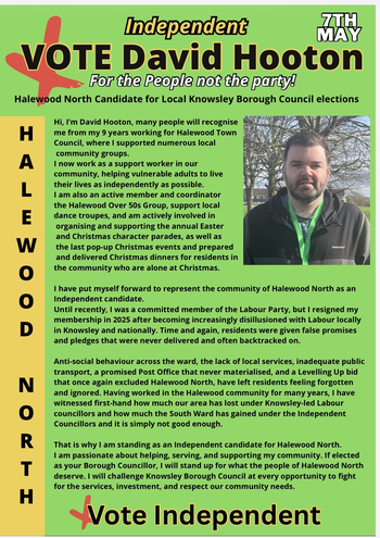 Thumbnail of leaflet from David Hooton