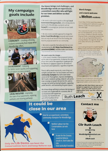 Thumbnail of leaflet from Ruth Leach