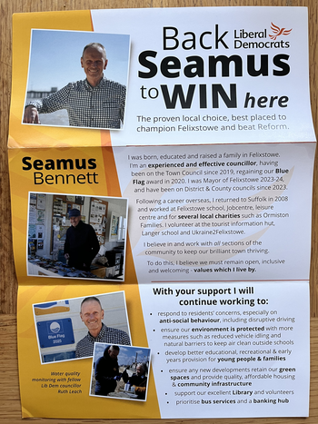 Thumbnail of leaflet from Seamus Bennett