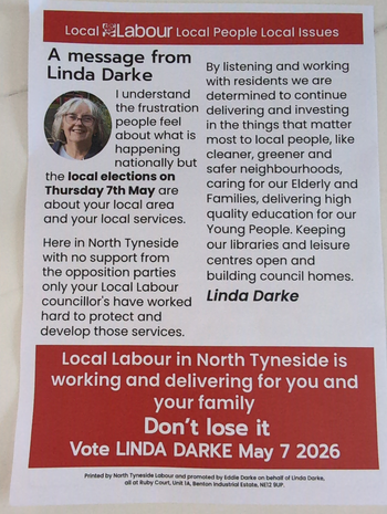 Thumbnail of leaflet from Linda Darke