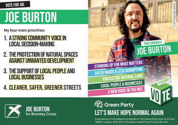 Thumbnail of leaflet from Joe Burton