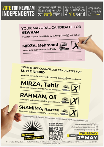 Thumbnail of leaflet from Oli Rahman