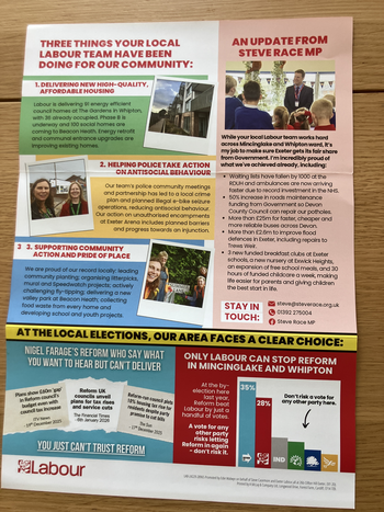 Thumbnail of leaflet from Steve Casemore