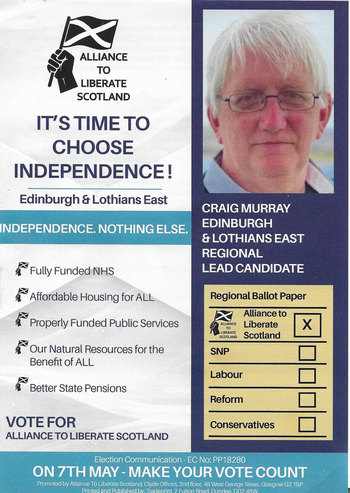 Thumbnail of leaflet from Craig John Murray