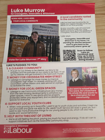 Thumbnail of leaflet from Luke Murrow