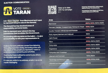 Thumbnail of leaflet from Taran Clayton