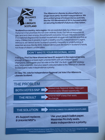 Thumbnail of leaflet from Brian Nugent