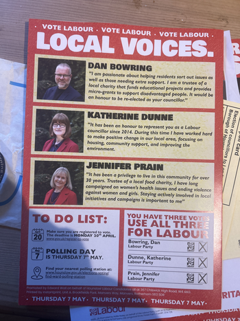 Thumbnail of leaflet from Katherine Sarah Dunne